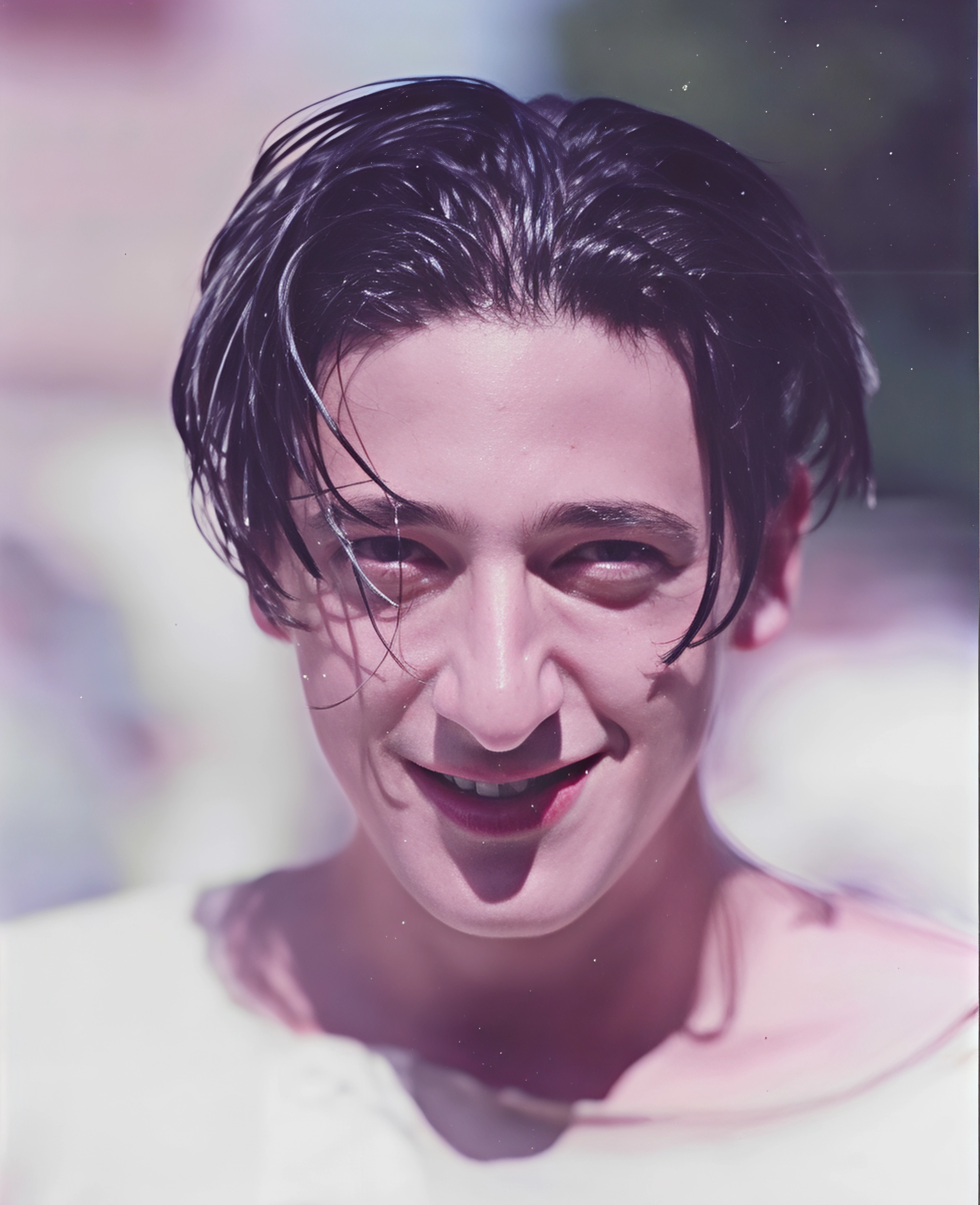 Adrien Brody on the set of King of the Hill